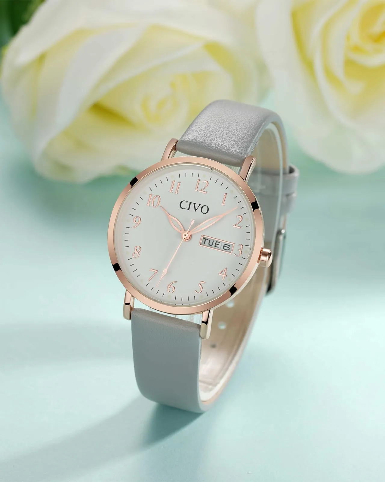 CIVO Orologio Donna Analogico 35mm Quadrante Grande Numeri 2408C-3 - immagine 4