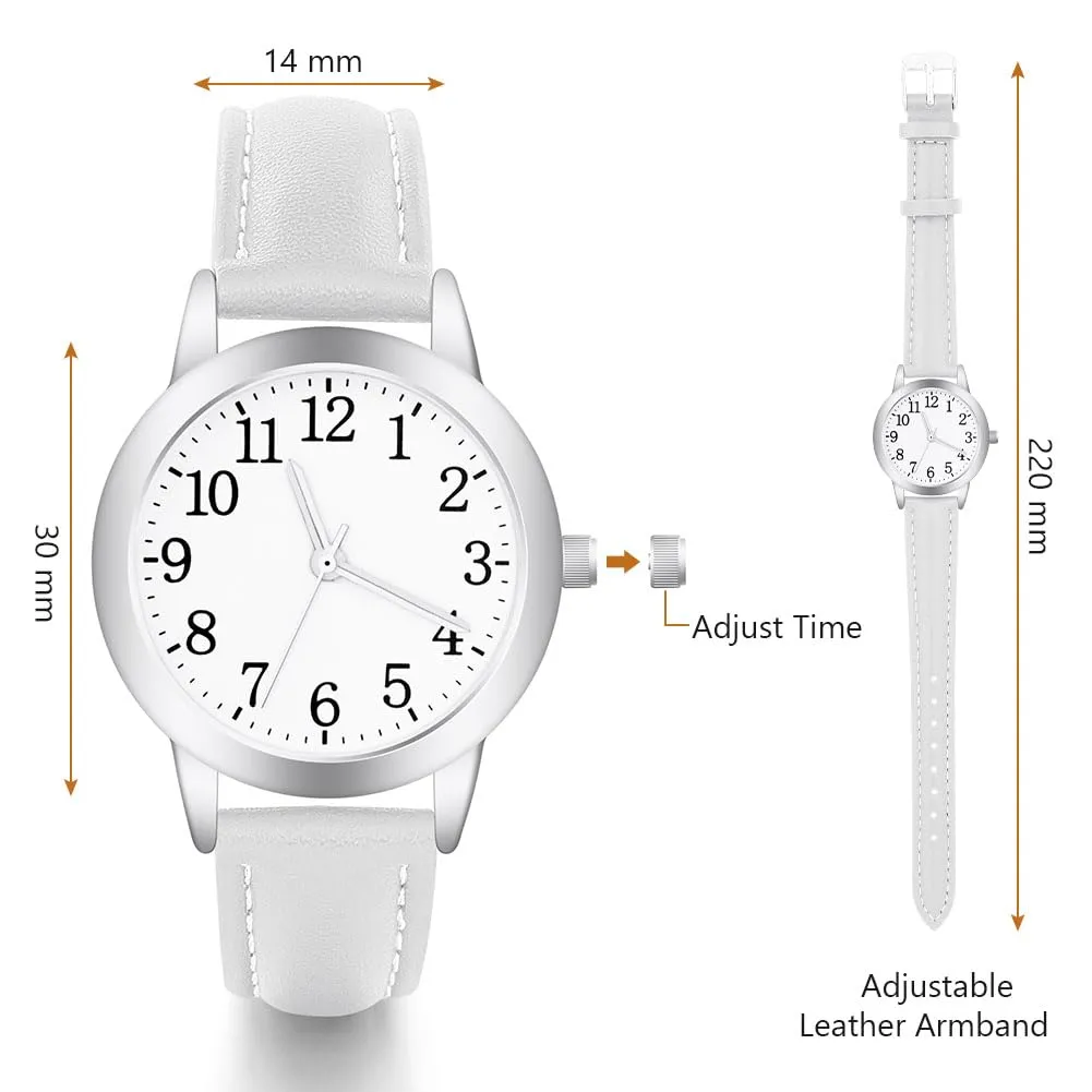Vicloon Orologio da Donna al Quarzo Analogico, Classico Business Casual (Bianco) - immagine 2