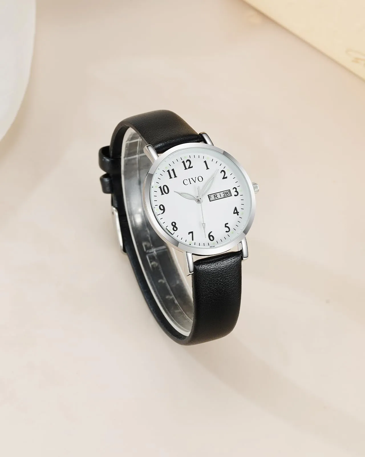CIVO Orologio Donna Analogico Quadrante 35mm Numeri Grandi 2408s - immagine 8