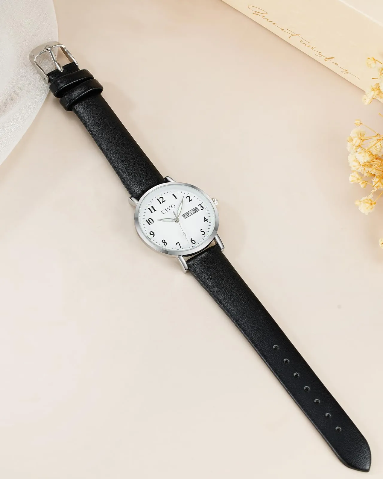 CIVO Orologio Donna Analogico Quadrante 35mm Numeri Grandi 2408s - immagine 9