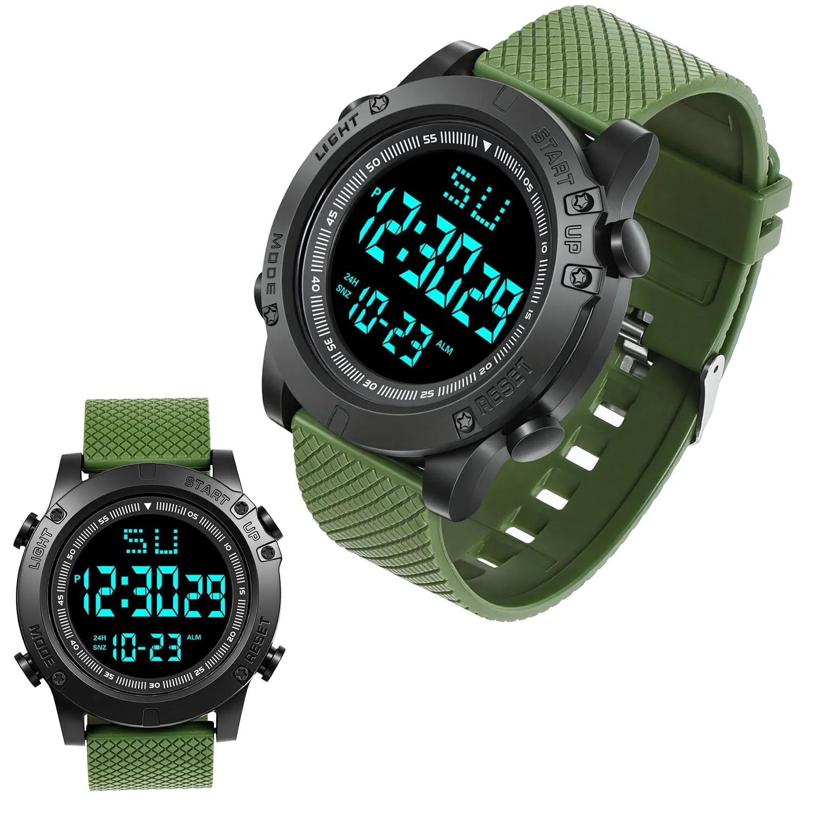 OFFCUP Orologio Digitale da Uomo, Cronografo Sportivo Casual - immagine 1