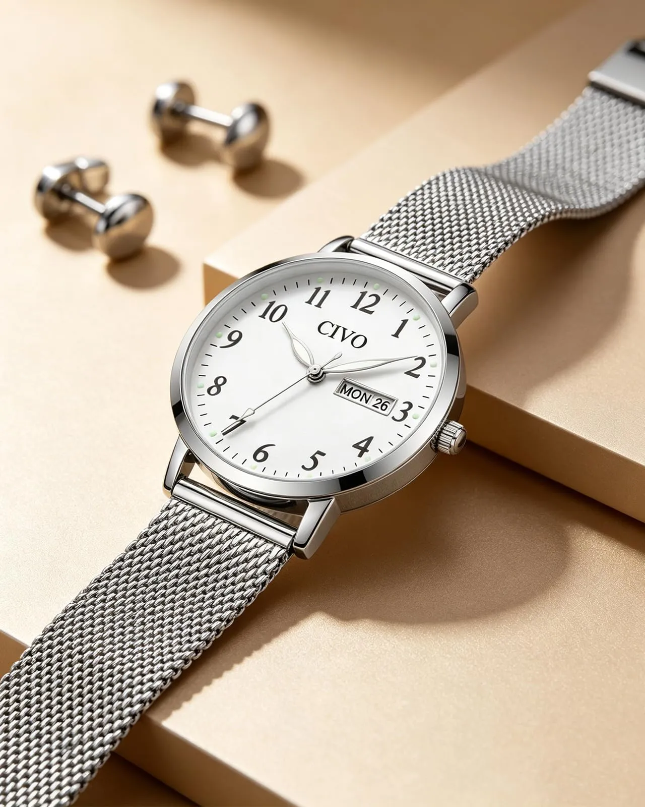 CIVO Orologio Donna Analogico Quadrante 35mm 2408m-silver - immagine 8