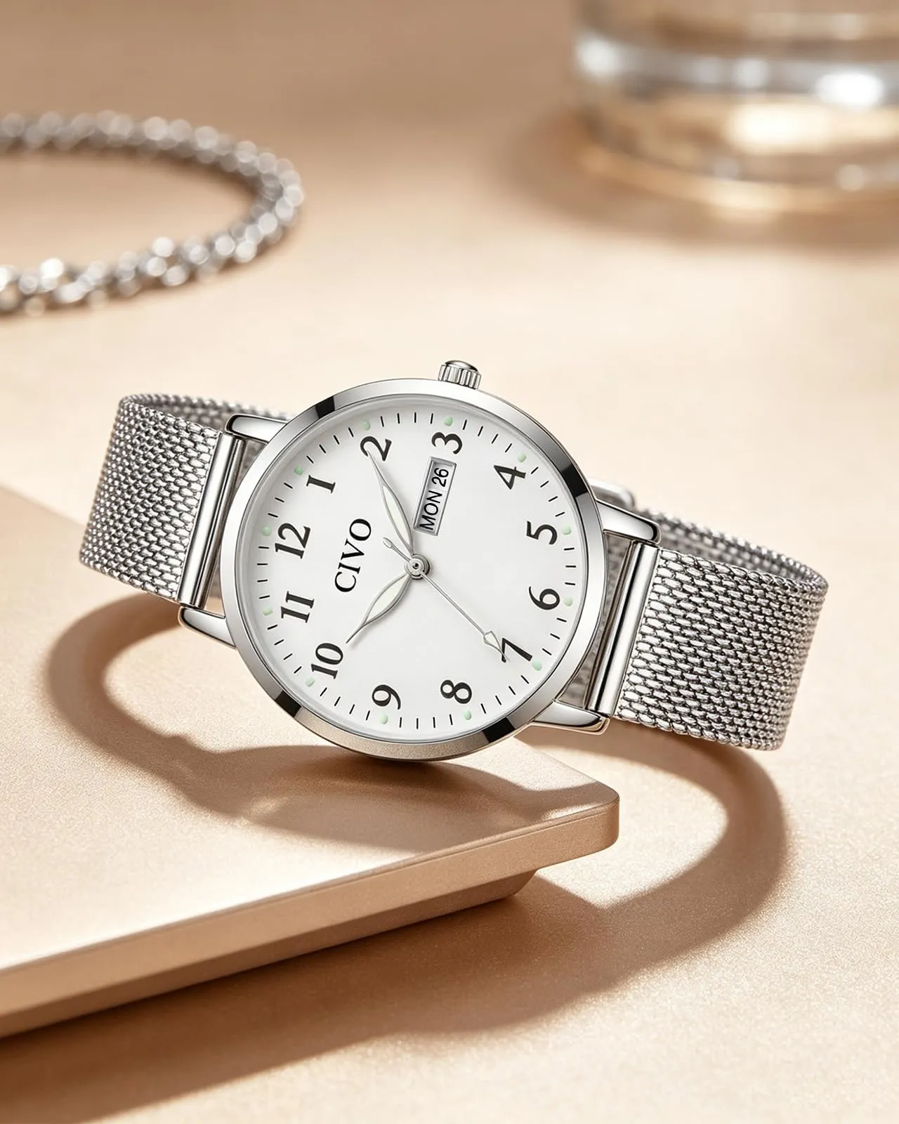 CIVO Orologio Donna Analogico Quadrante 35mm 2408m-silver - immagine 9