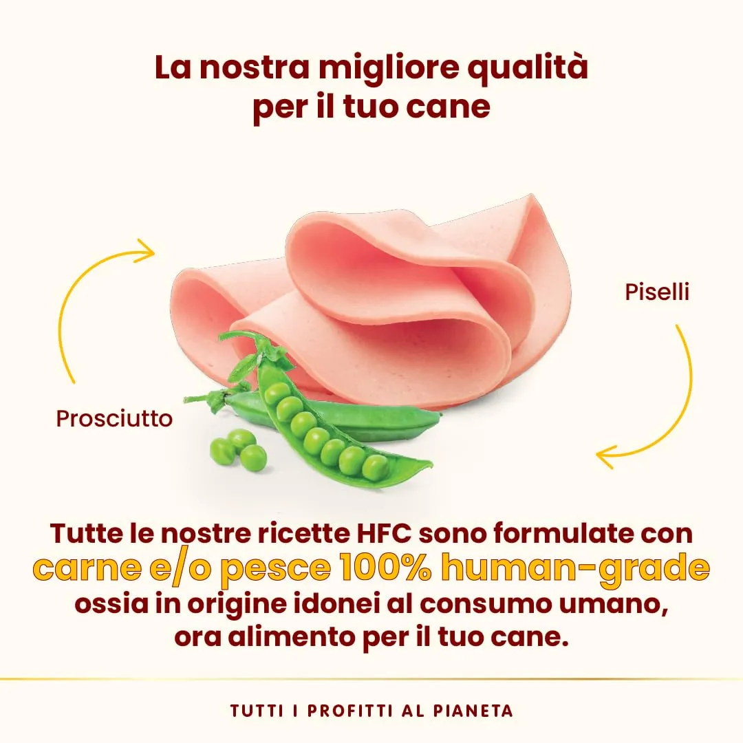 Almo Nature HFC Complete Alimento Umido per Cani Adulti Prosciutto con Piselli 85g (Confezione da 17) - immagine 3