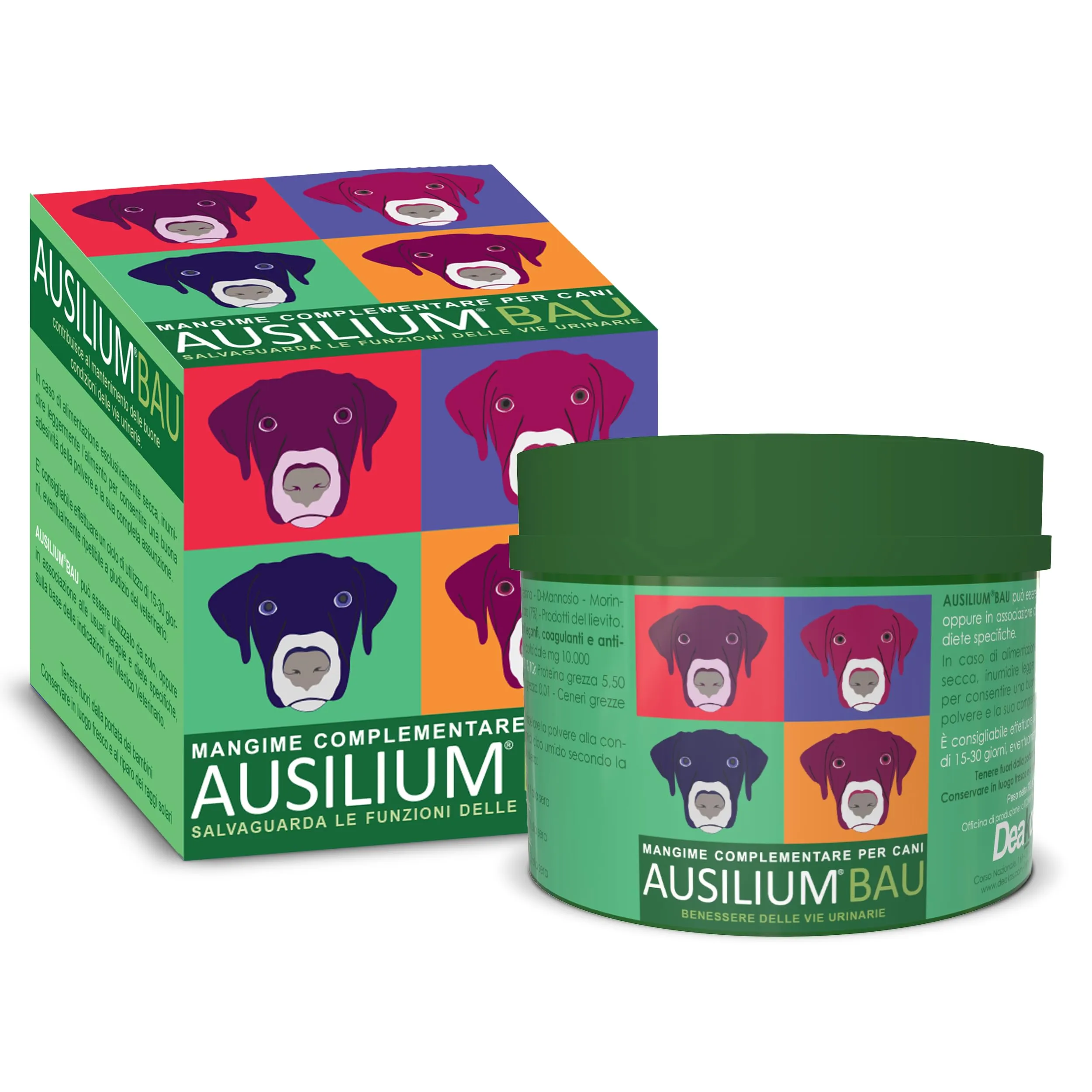 Deakos Ausilium Bau in Polvere 300g - Integratore per Vie Urinarie Cane con D-Mannosio e Morinda Citrifolia - immagine 1