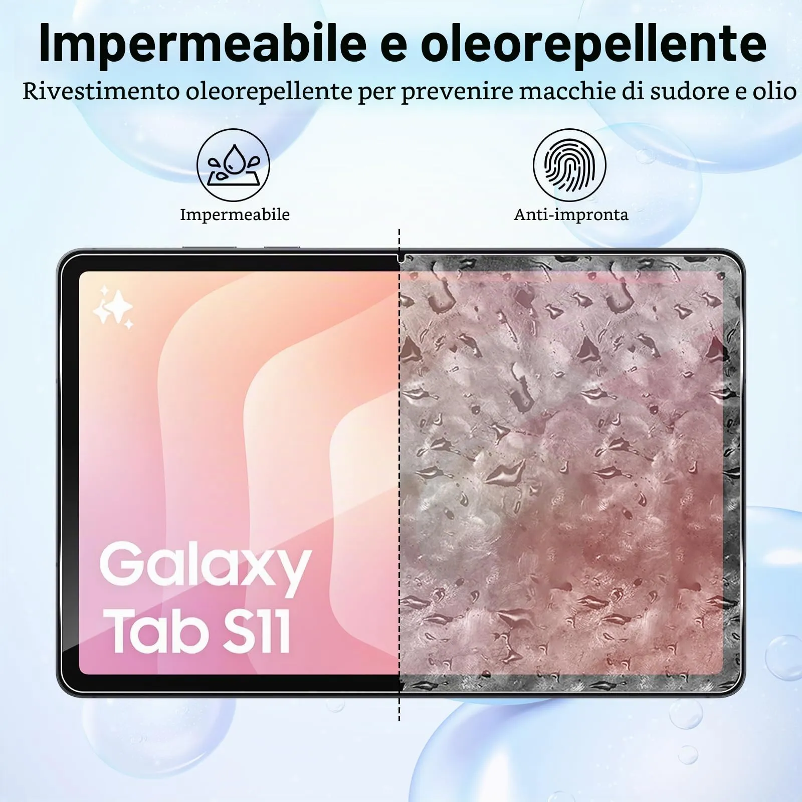 ELYCO Pellicola Protettiva in Vetro Temperato per Samsung Galaxy Tab S11 11 Pollici - immagine 3