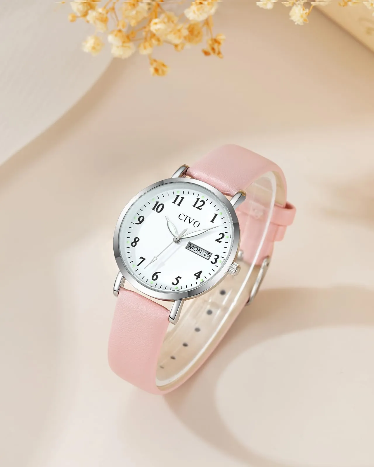 CIVO Orologio Donna Analogico Quadrante 35mm Numeri Grandi 2408s - immagine 5