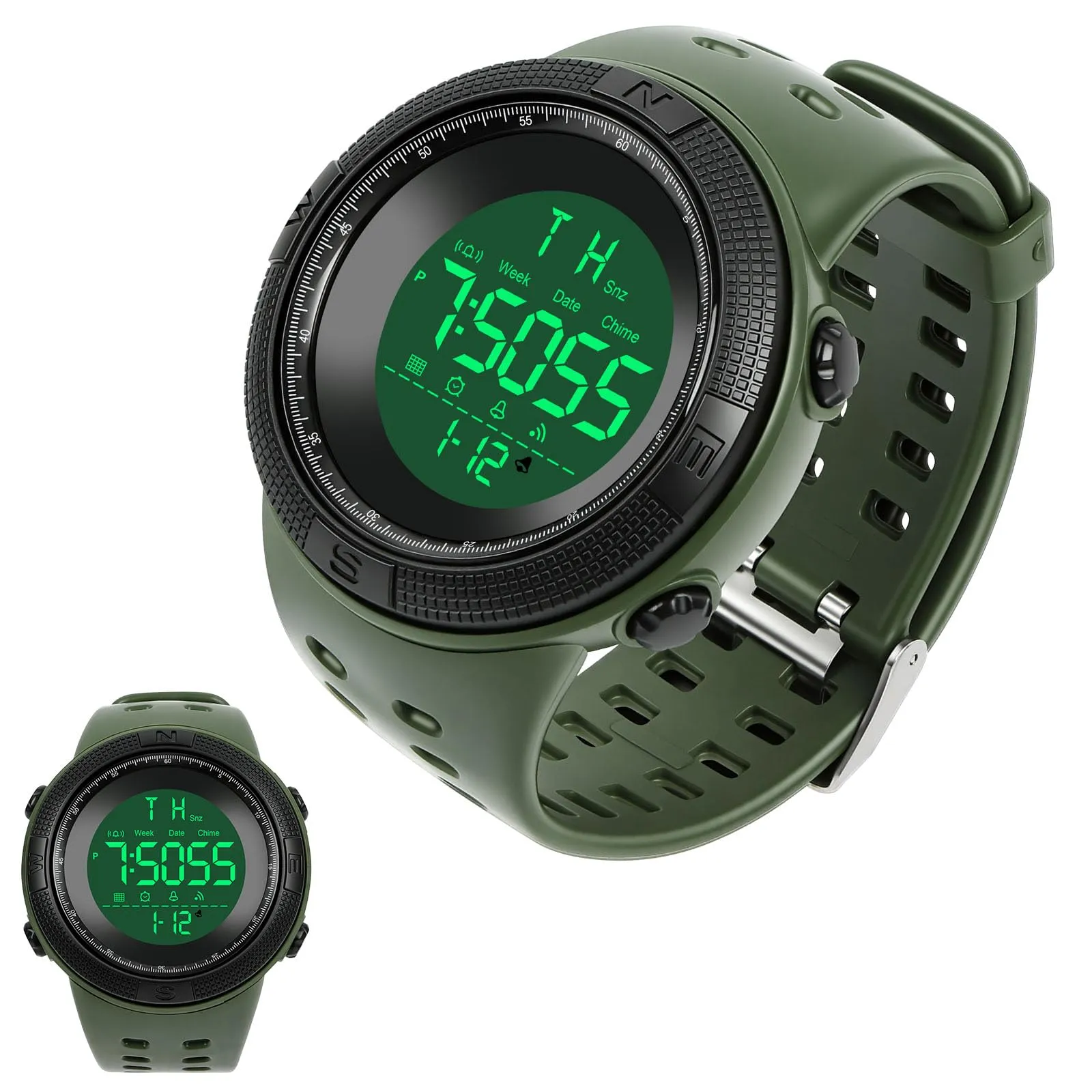 OFFCUP Orologio Digitale da Uomo, Cronografo Sportivo Casual - immagine 1