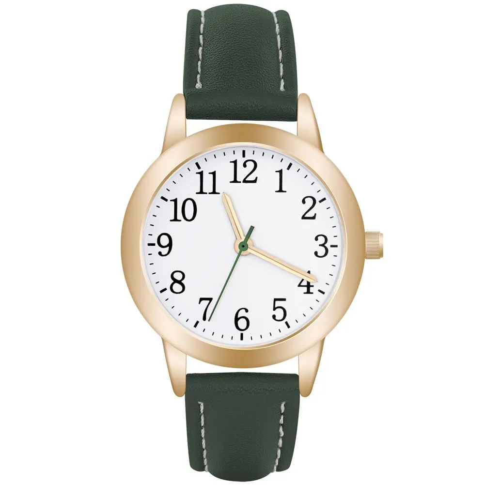 Vicloon Orologio da Donna al Quarzo Analogico, Business Casual (Verde) - immagine 1