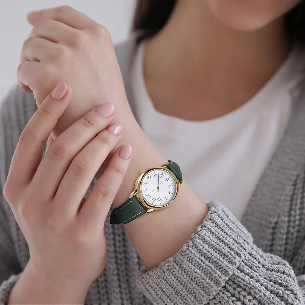 Vicloon Orologio da Donna al Quarzo Analogico, Business Casual (Verde) - immagine 6