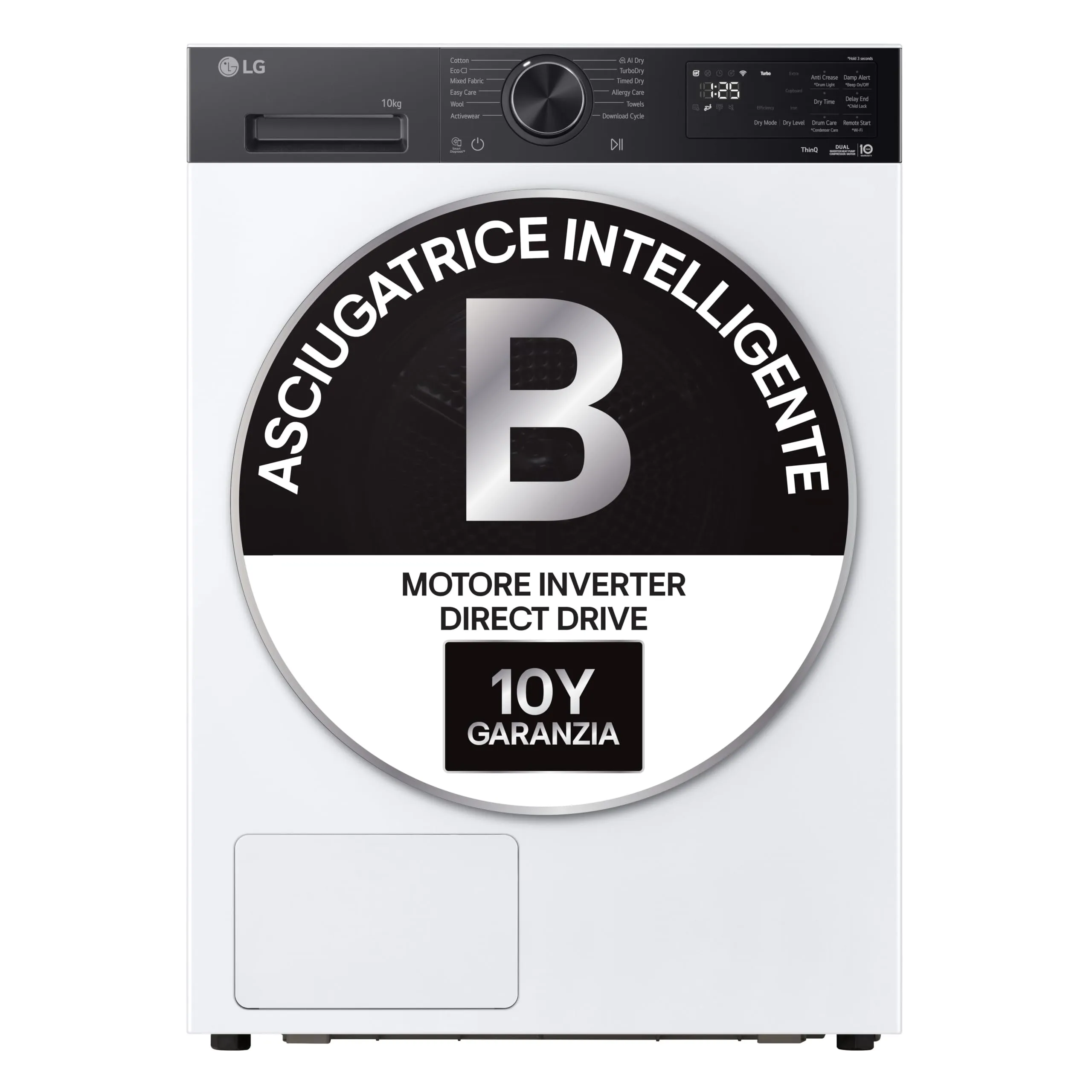 LG AI Dry Asciugatrice 8 kg Classe B RNX5008TKB - immagine 2