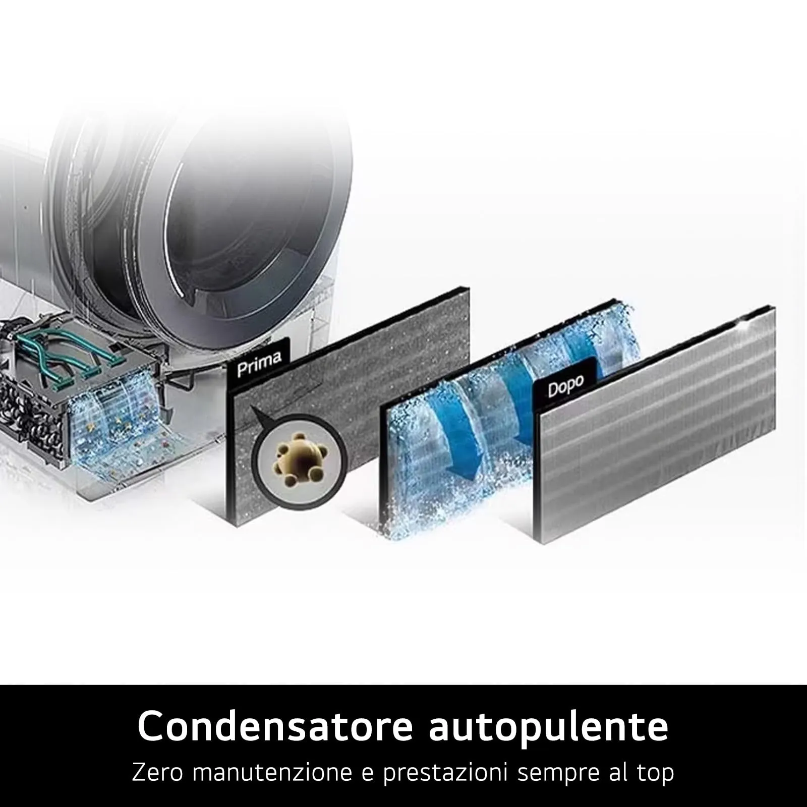 LG AI Dry Asciugatrice 8 kg Classe B RNX5008TKB - immagine 8