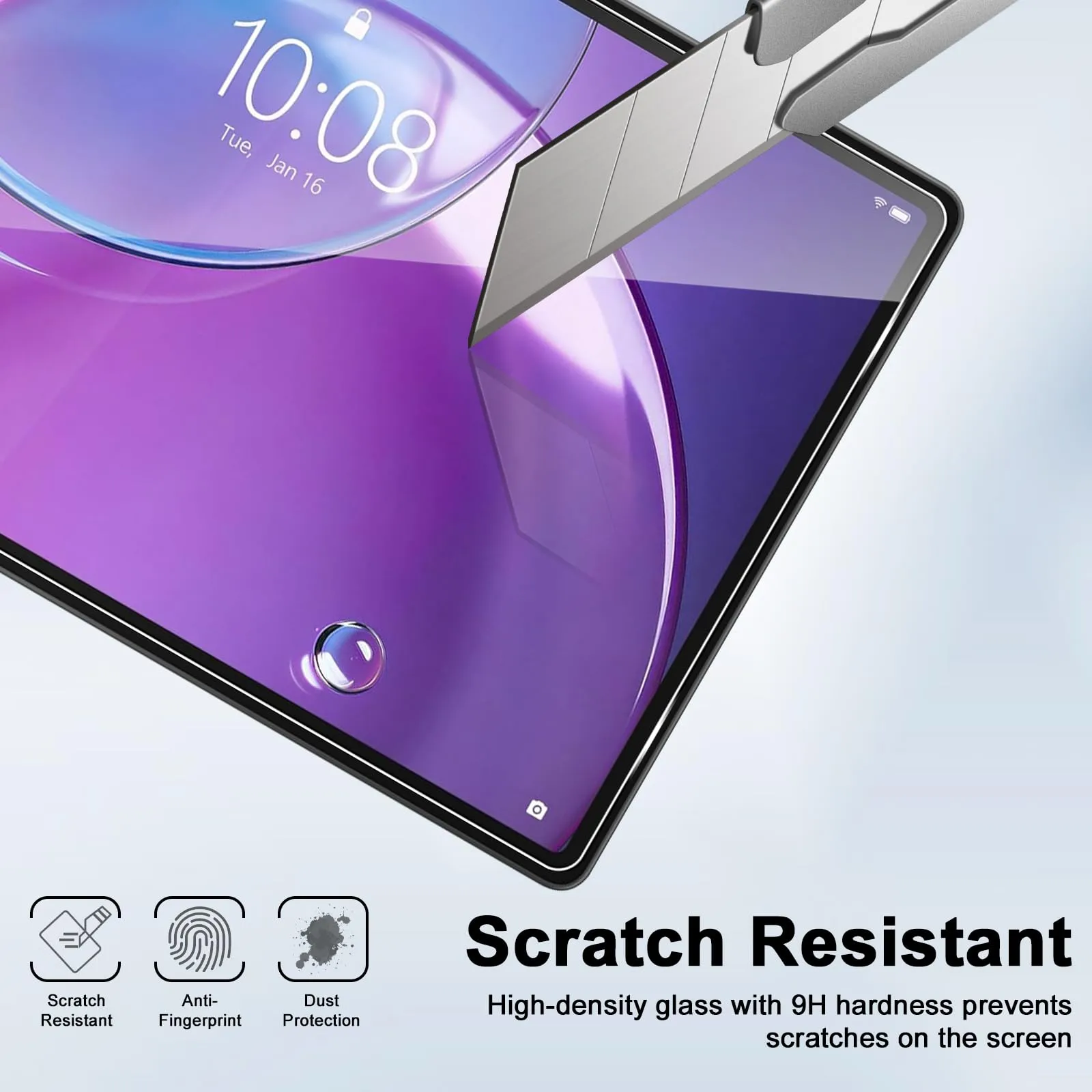 ELYCO Pellicola Protettiva in Vetro Temperato per Lenovo Idea Tab Pro Gen 2 13", 2+1 Pezzi - immagine 4
