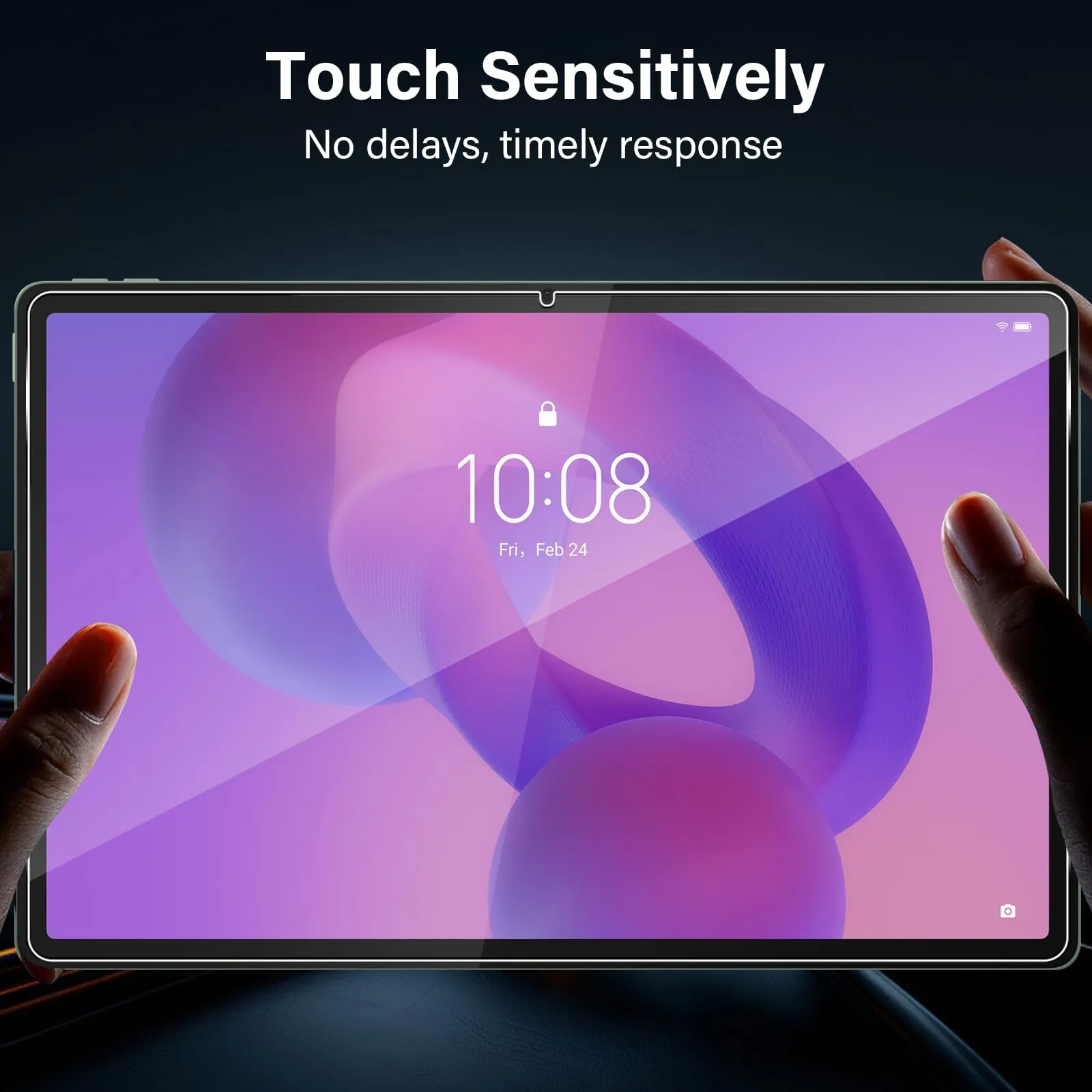 ELYCO Pellicola Protettiva in Vetro Temperato per Lenovo Idea Tab Pro / Yoga Tab Plus 12.7" - immagine 6