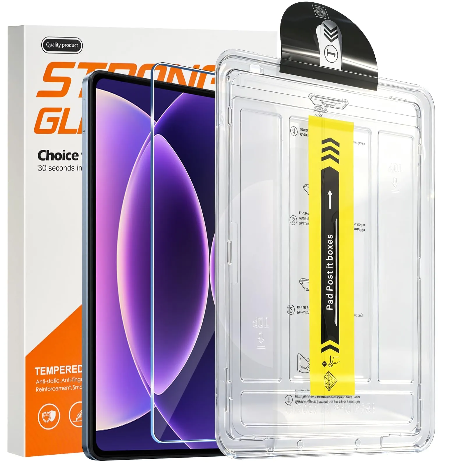 ELYCO Pellicola Protettiva in Vetro Temperato per Xiaomi Pad 8, 8 Pro, Pad 7, 7 Pro 11.2 Pollici - immagine 1