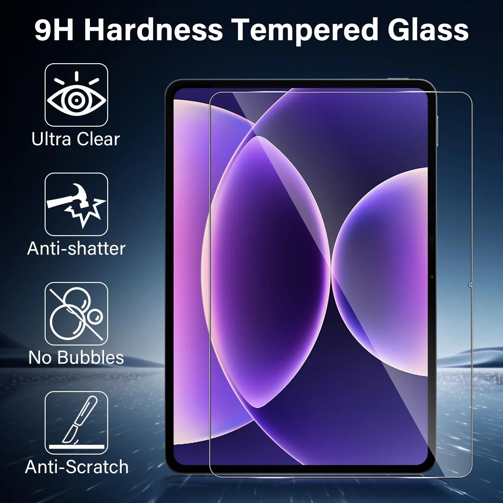 ELYCO Pellicola Protettiva in Vetro Temperato per Xiaomi Pad 8, 8 Pro, Pad 7, 7 Pro 11.2 Pollici - immagine 4