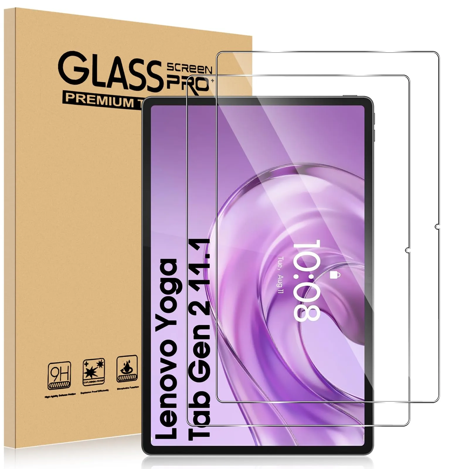 ELYCO Pellicola Protettiva per Lenovo Yoga Tab Gen 2 11.1 Pollici, 2 Pezzi - immagine 1