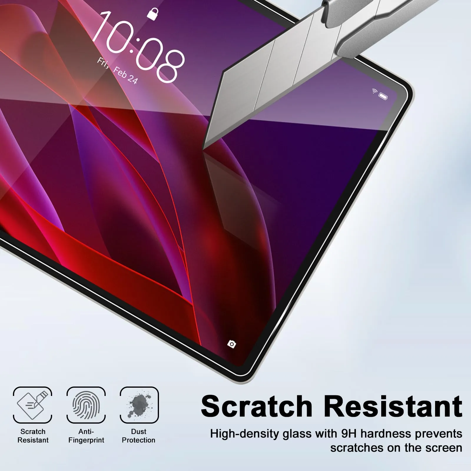 ELYCO Pellicola Protettiva in Vetro Temperato per Lenovo Yoga Tab 11.1 Pollici, 4 Pezzi - immagine 4