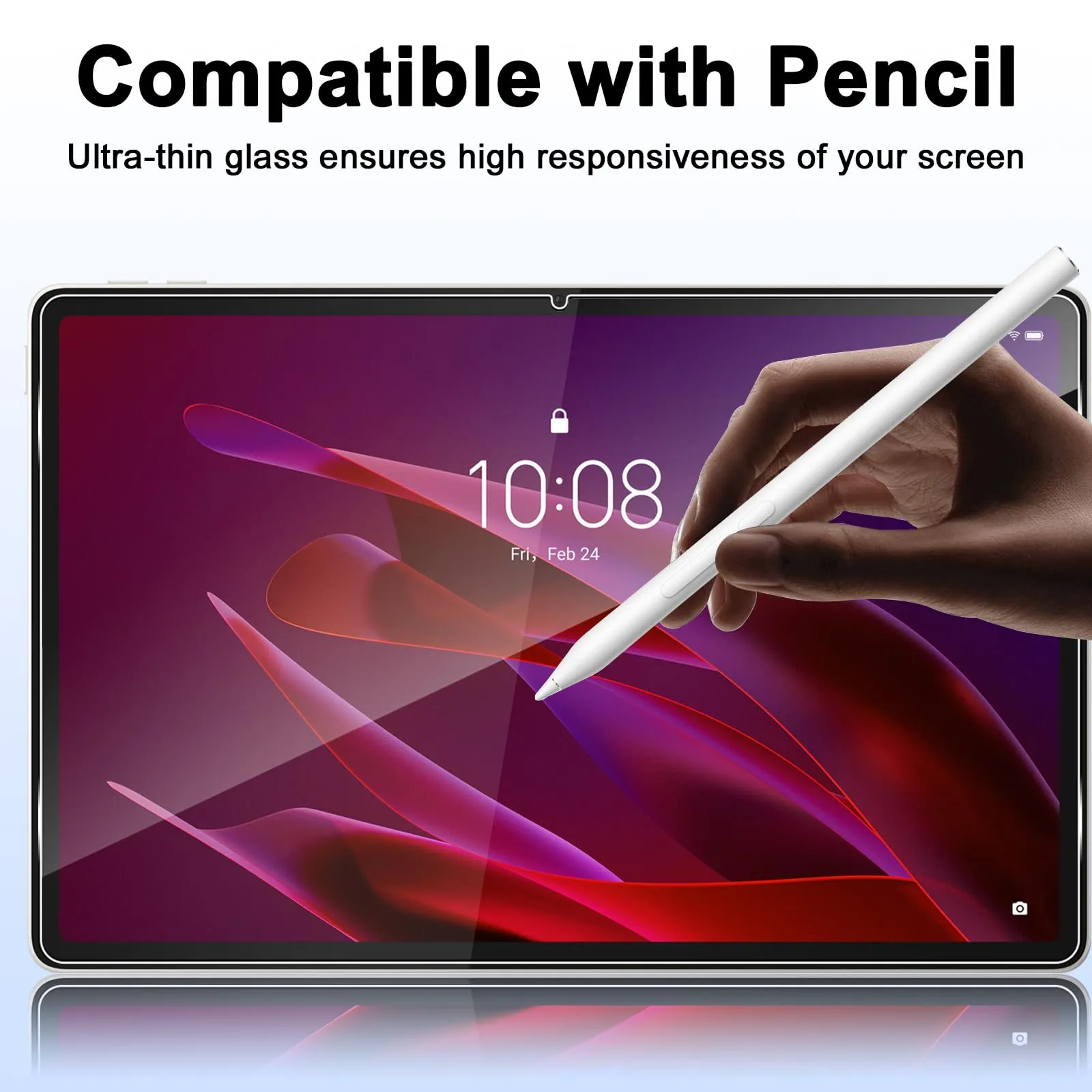 ELYCO Pellicola Protettiva in Vetro Temperato per Lenovo Yoga Tab 11.1 Pollici, 4 Pezzi - immagine 5