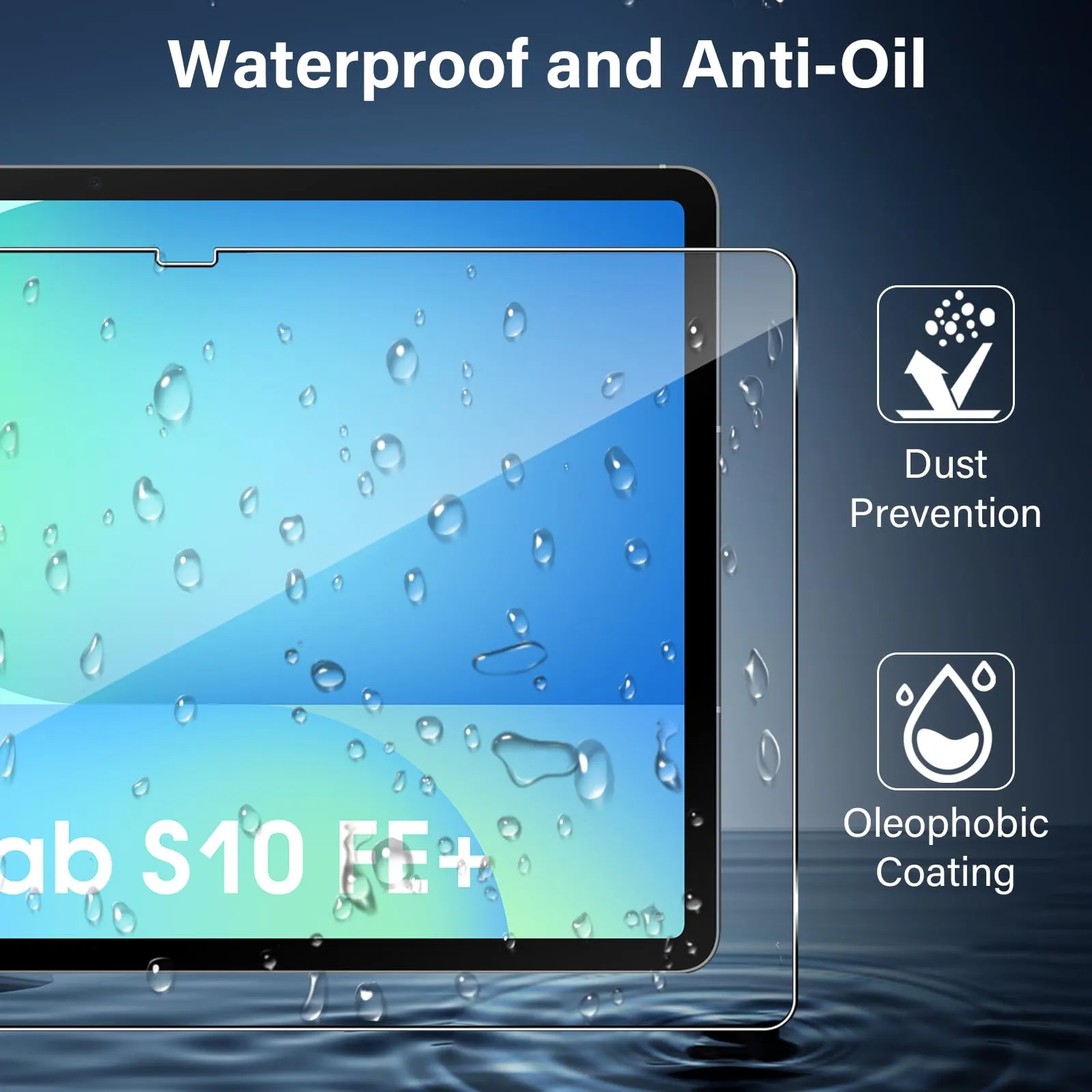 ELYCO Pellicola Protettiva in Vetro Temperato per Samsung Galaxy Tab S10 FE Plus 13.1" - immagine 5