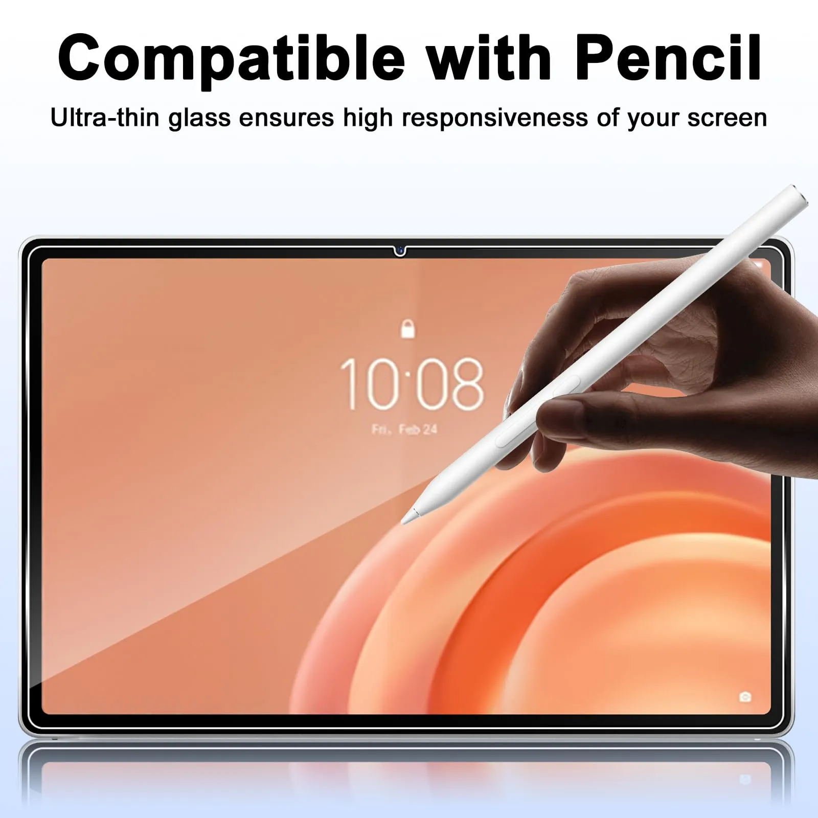 ELYCO Pellicola Protettiva in Vetro Temperato per Lenovo Yoga Tab Plus Gen 2 13", 2 Pezzi - immagine 5