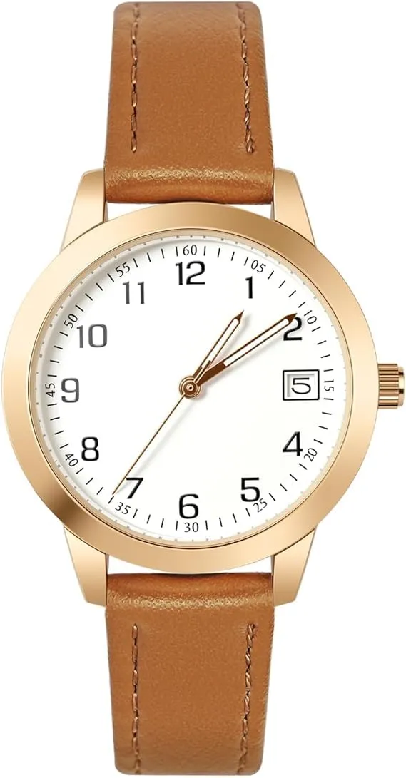 AOOSU Orologio da Donna Analogico al Quarzo (Bianco) - immagine 1