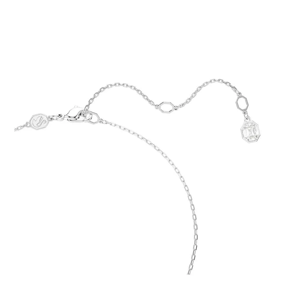 Swarovski Constella Pendant, Pavé Round Cut, White, Rhodium Plated - immagine 3