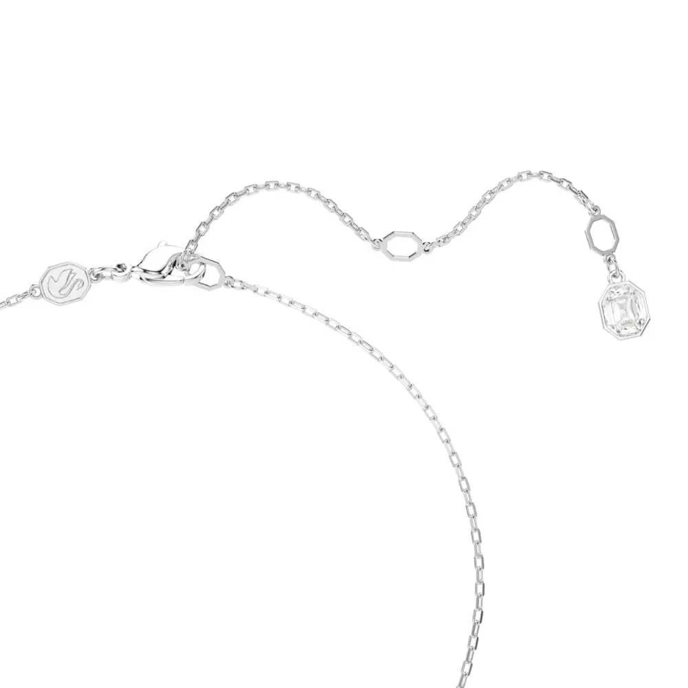 Swarovski Constella Pendant, Pavé Round Cut, White, Rhodium Plated - immagine 7