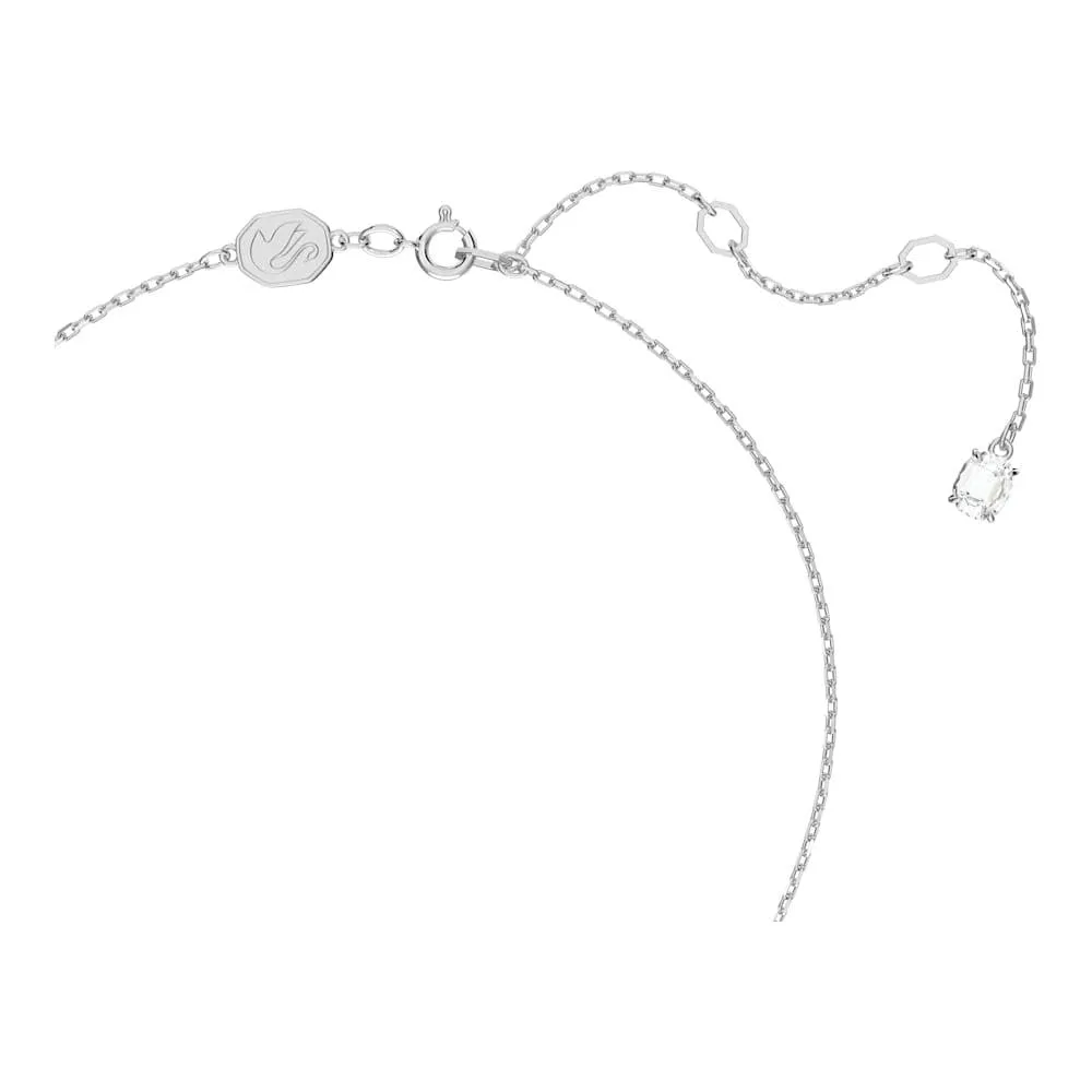 Swarovski Millenia Pendente Taglio Pear Bianco Placcato Rodio - immagine 3