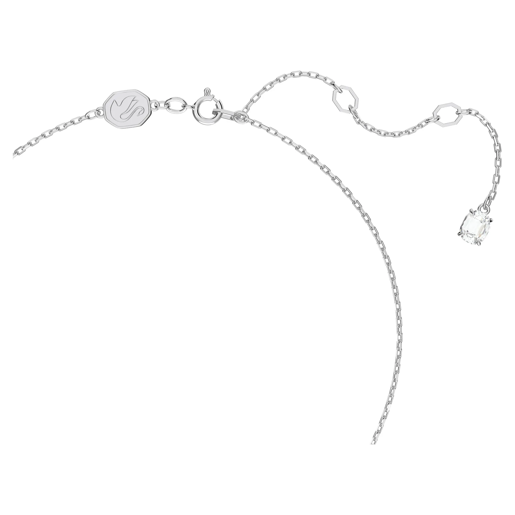 Swarovski Millenia Pendente Taglio Pear Bianco Placcato Rodio - immagine 4