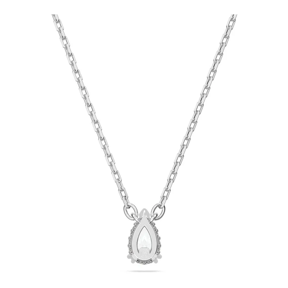 Swarovski Millenia Pendente Taglio Pear Bianco Placcato Rodio - immagine 5