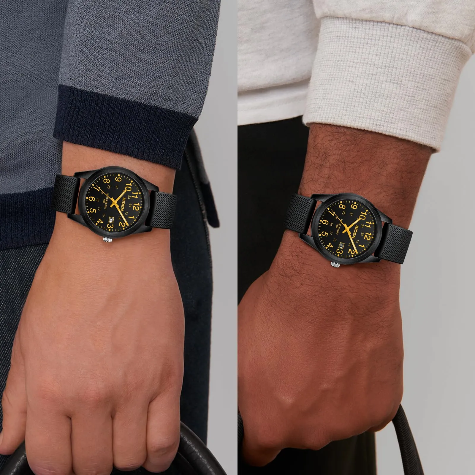 LN LENQIN Orologio da Uomo Analogico al Quarzo Impermeabile R015 - immagine 6