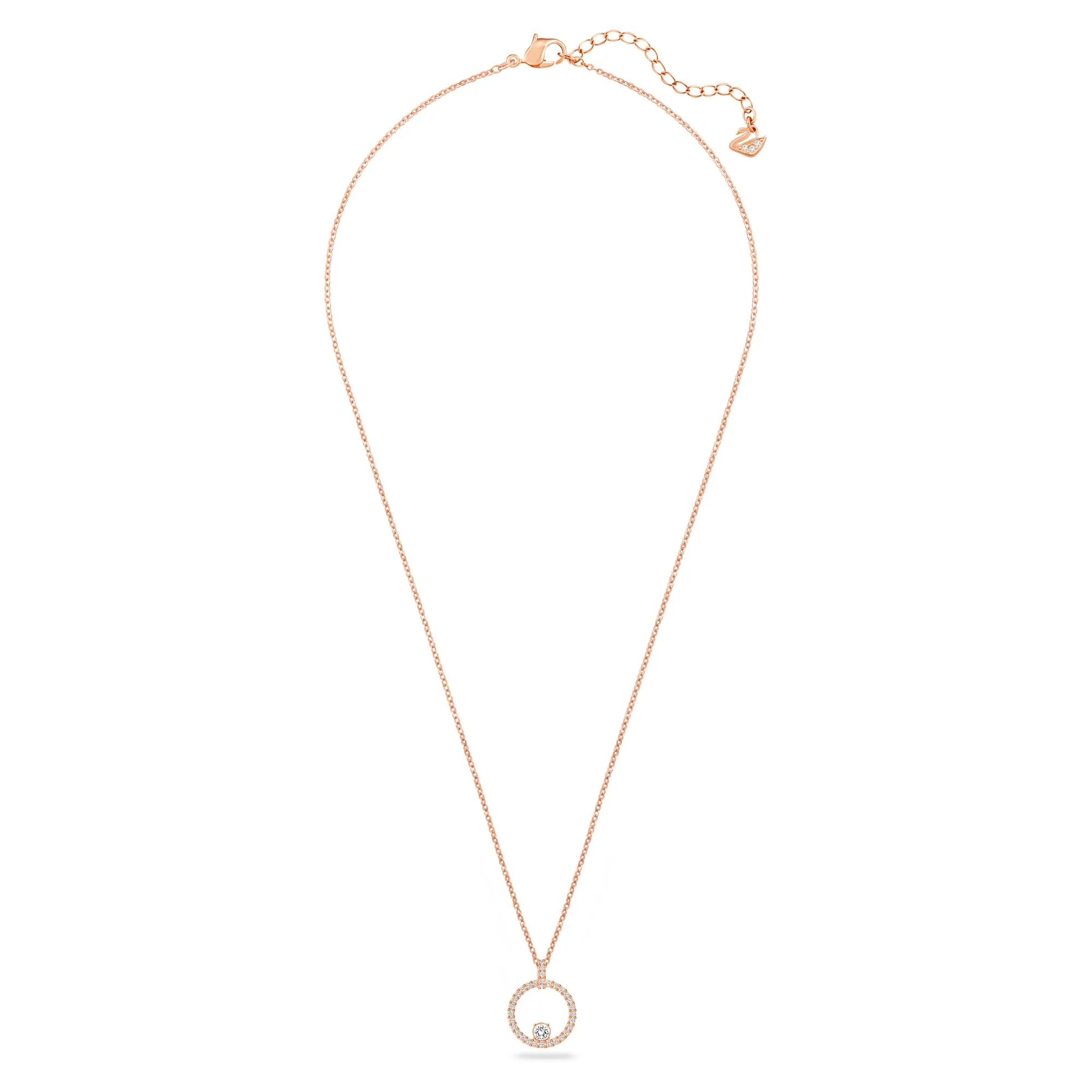 Swarovski Creativity Circle Pendant, White, Rose Gold Plated - immagine 2