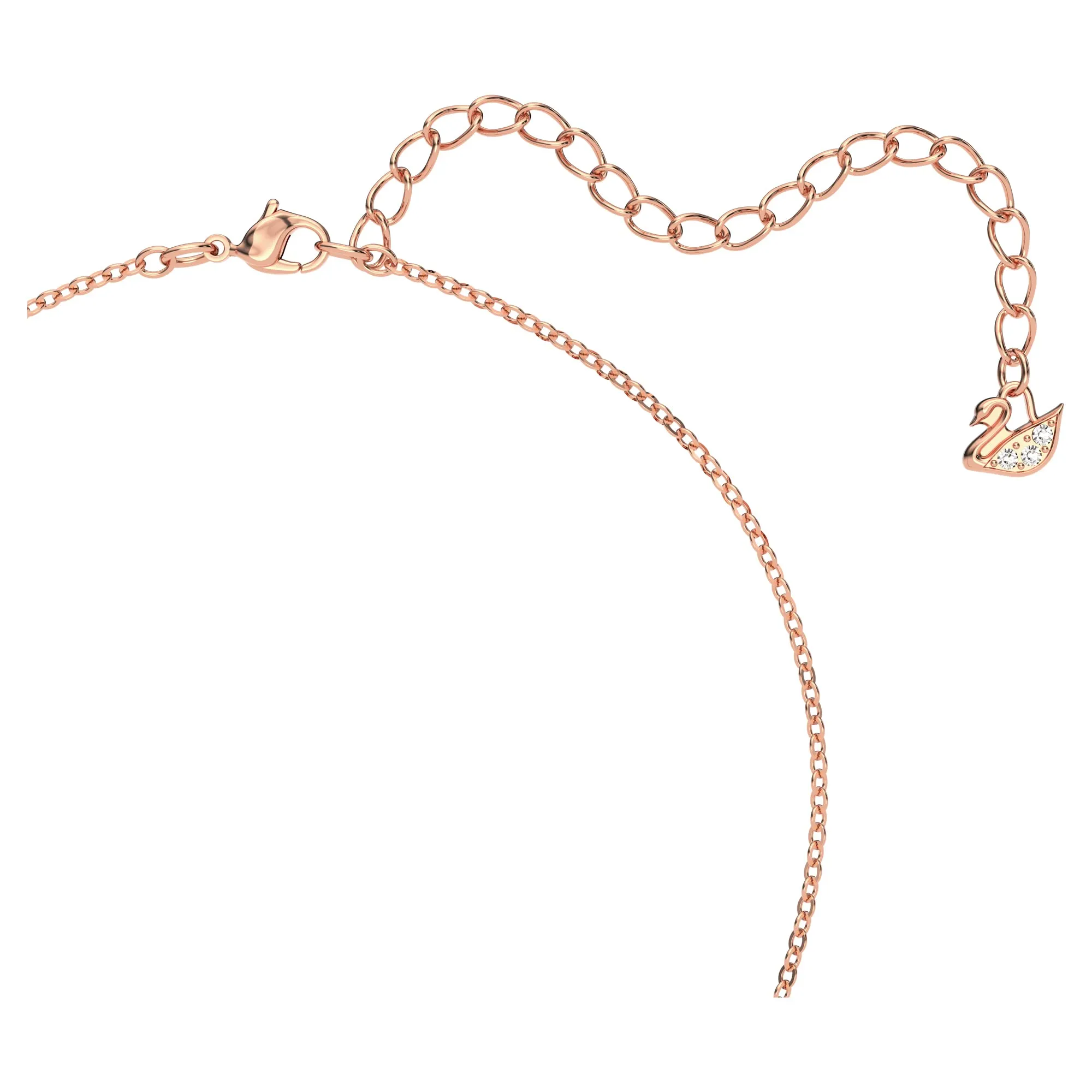 Swarovski Creativity Circle Pendant, White, Rose Gold Plated - immagine 3