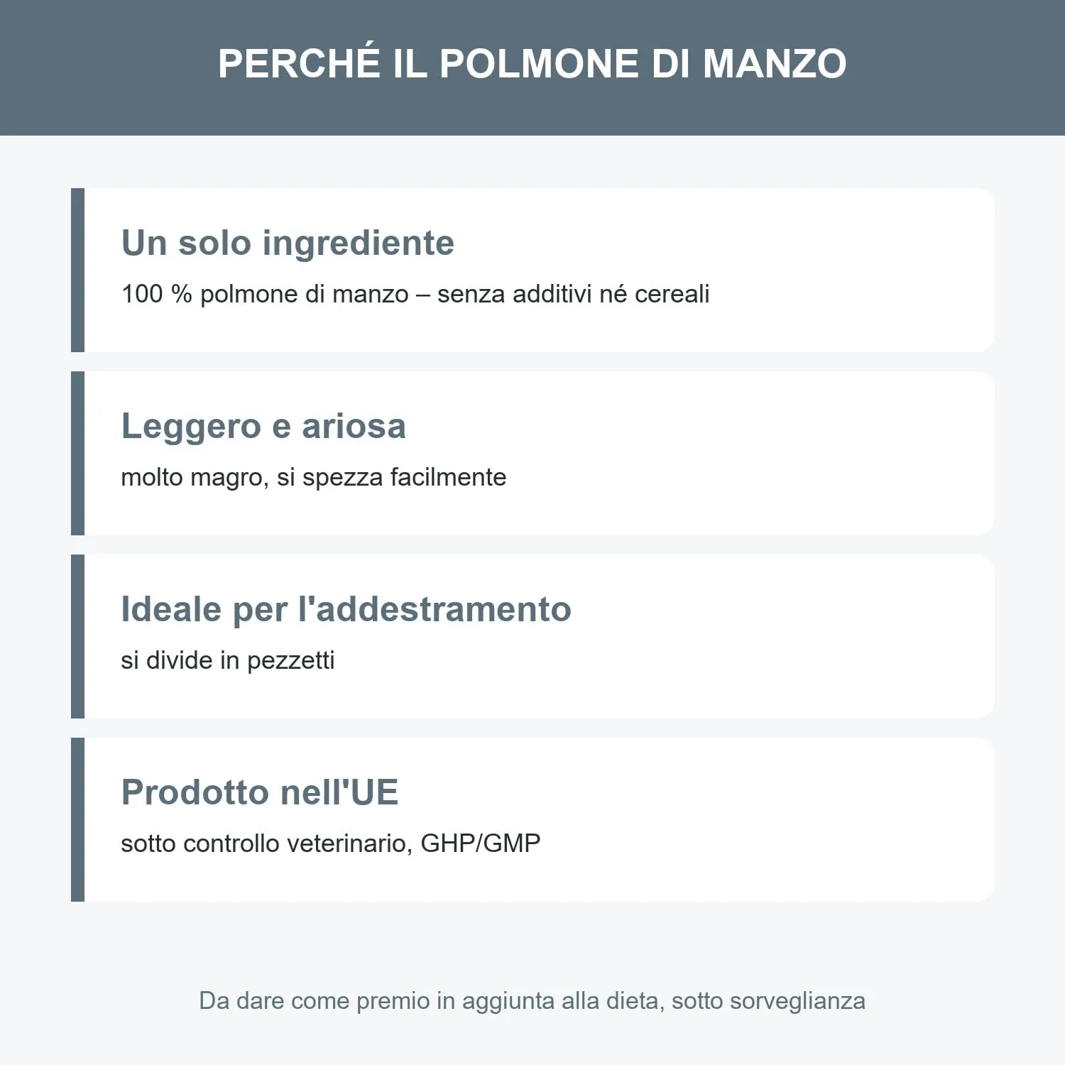Bonya Smile Polmone di manzo essiccato per cani, 1 kg - immagine 3