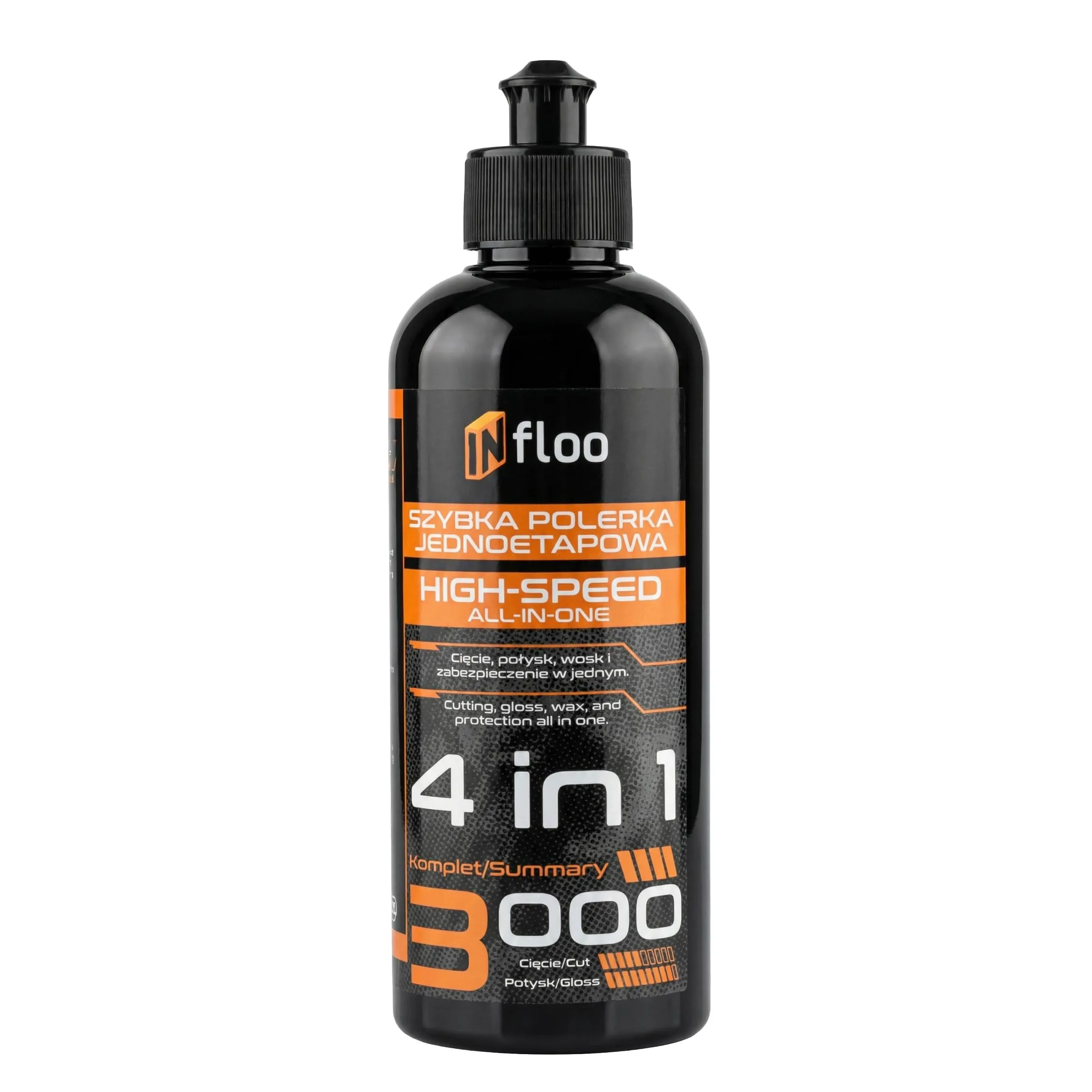 INfloo Kit Lucidatura Auto, Pasta Abrasiva Polish Rapido 4 in 1 3000 (3x300 ml) con Panno in Microfibra e Guanti - immagine 5