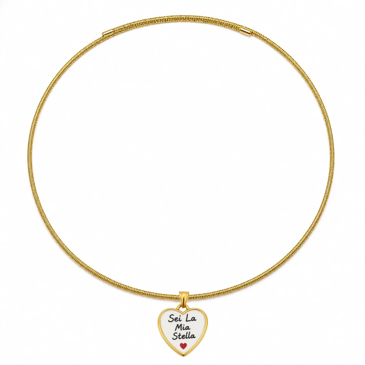 Saga Gioielli Collana Donna Magnetica in Acciaio Inox con Ciondolo Sei La Mia Stella, 50,5 cm Regolabile - immagine 1