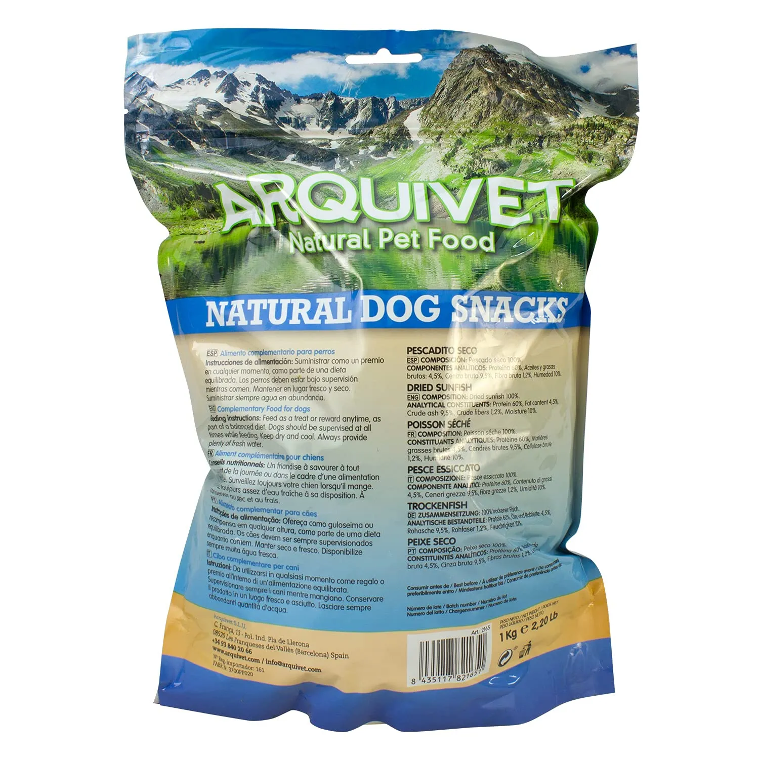 Arquivet Pesce secco per cani, 1 kg - immagine 3