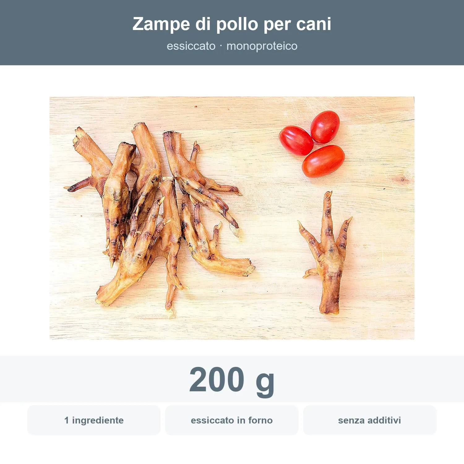Bonya Smile Zampe di Pollo per Cani, 200 g - immagine 2