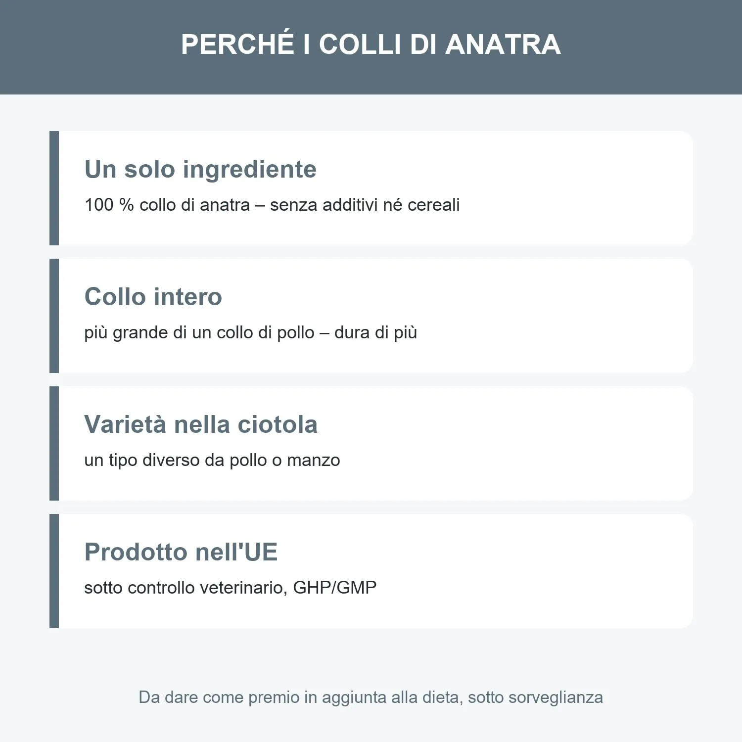 Bonya Smile Colli di Anatra per Cani, Essiccati, Snack Naturale, 1 kg - immagine 3