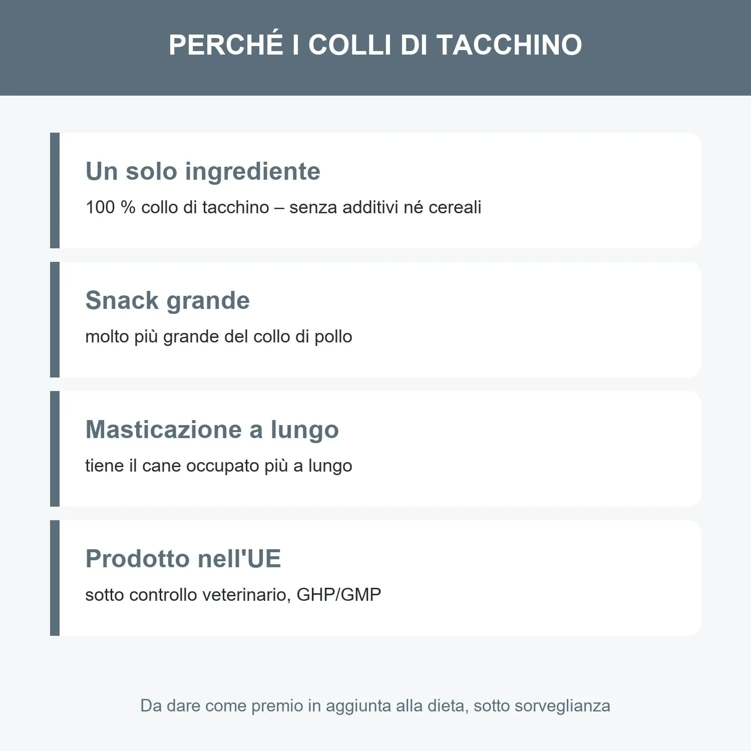Bonya Smile Colli di Tacchino per Cani, 1 kg - immagine 3