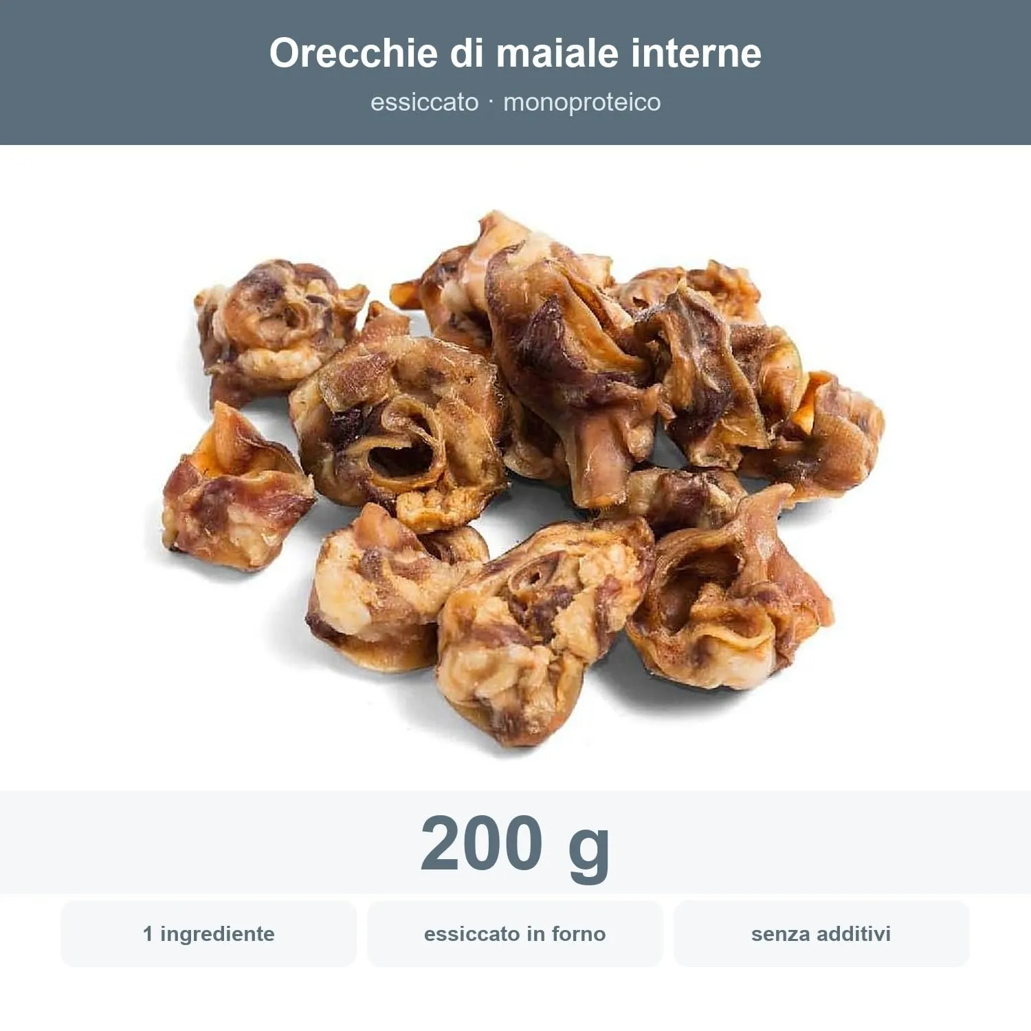 Bonya Smile Orecchie di maiale per cani, 200 g - immagine 2