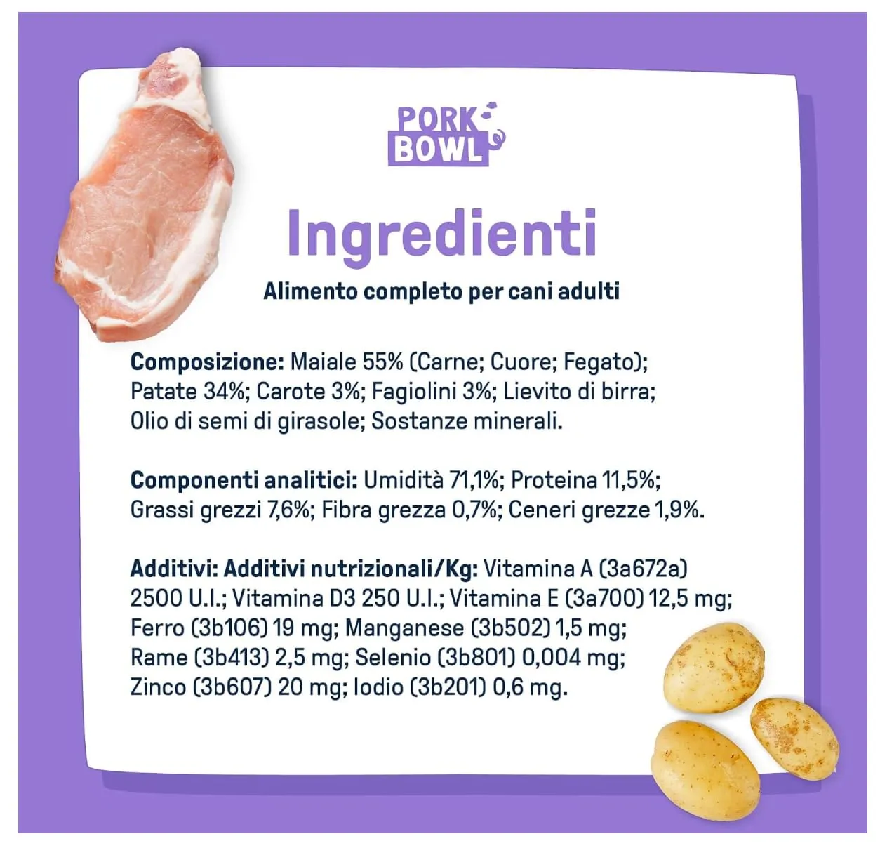 Dog Heroes Cibo Umido Congelato per Cani Mix 4 Gusti (55% Carne) 24x650g - immagine 7