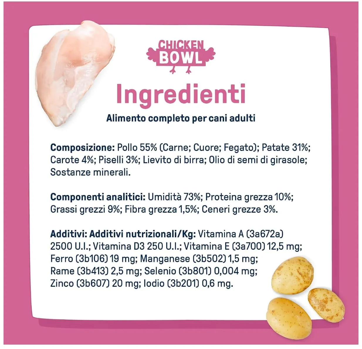 Dog Heroes Cibo Umido Congelato per Cani Mix 4 Gusti (55% Carne) 24x650g - immagine 9