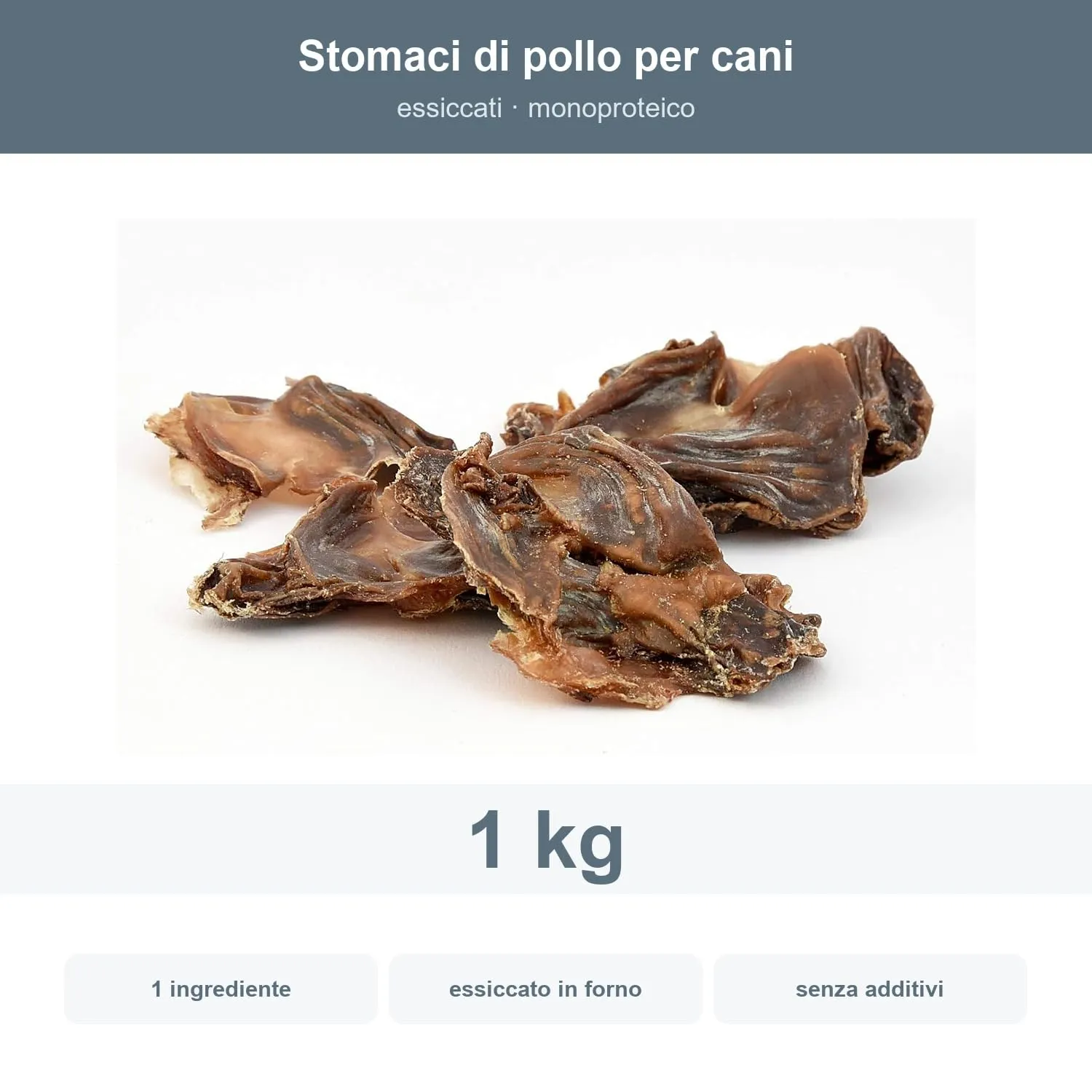 Bonya Smile Ventriglio di Pollo per Cani, 1 kg - immagine 2