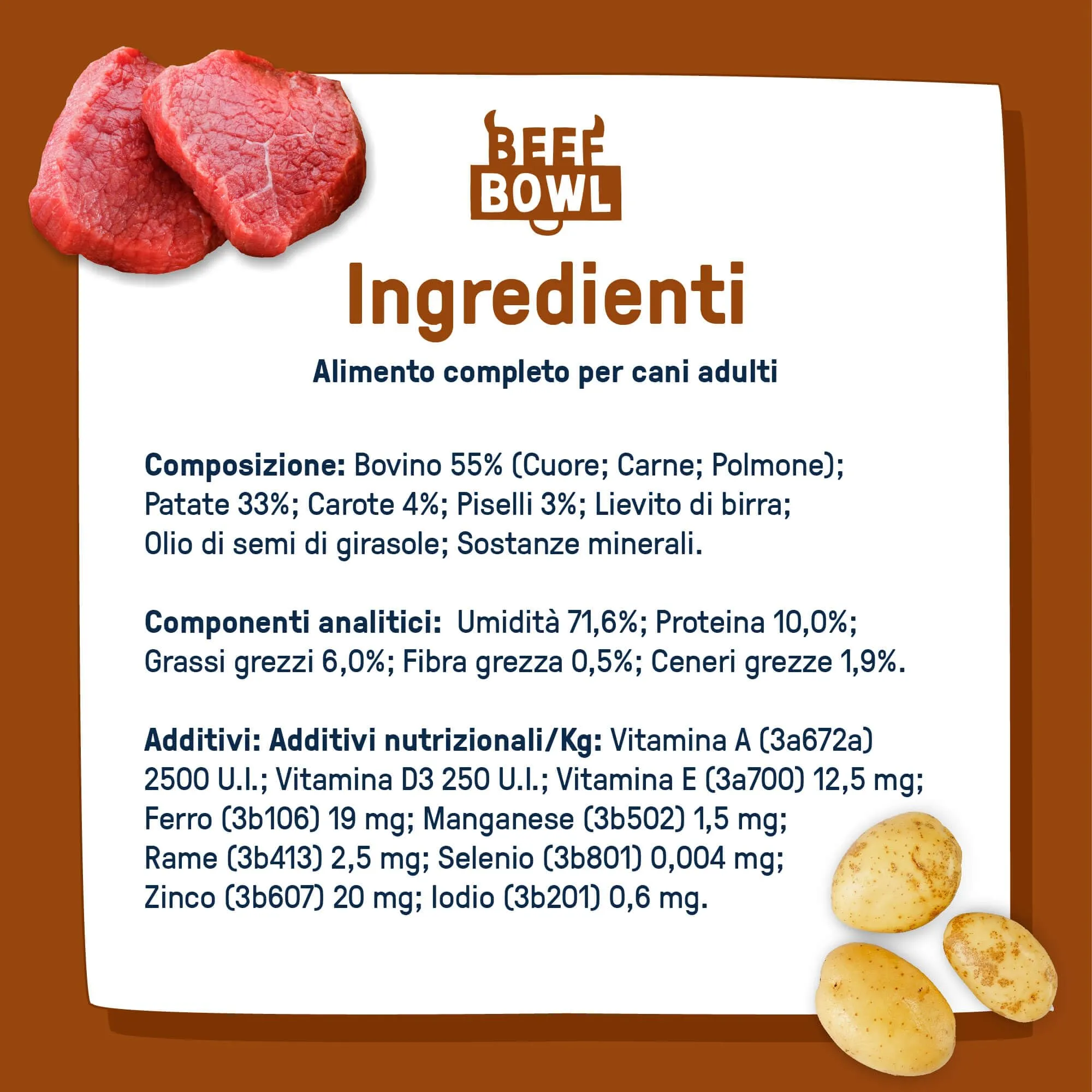 Dog Heroes Cibo Umido Congelato per Cani Mix 4 Gusti (55% Carne), 12x650g - immagine 6