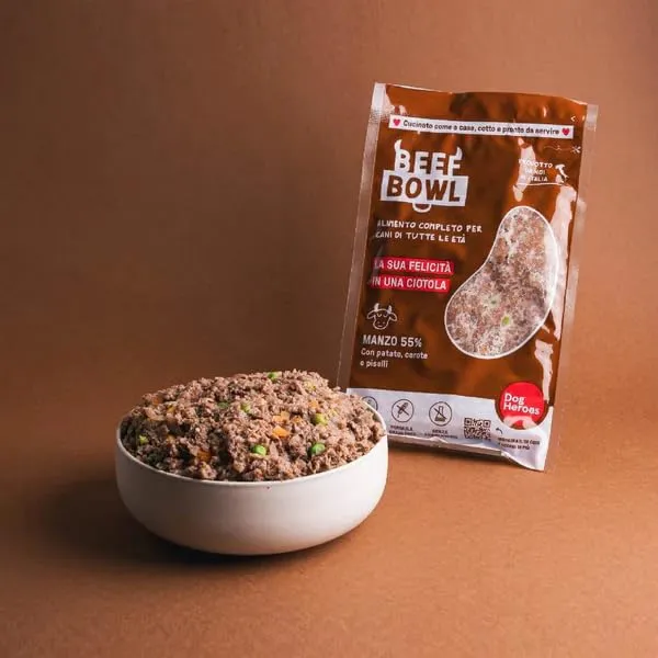 Dog Heroes Cibo Umido Congelato per Cani Manzo, 24x650g - immagine 7