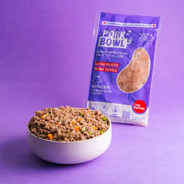Dog Heroes Cibo Umido Congelato per Cani Maiale (55%) 36x320g - immagine 6
