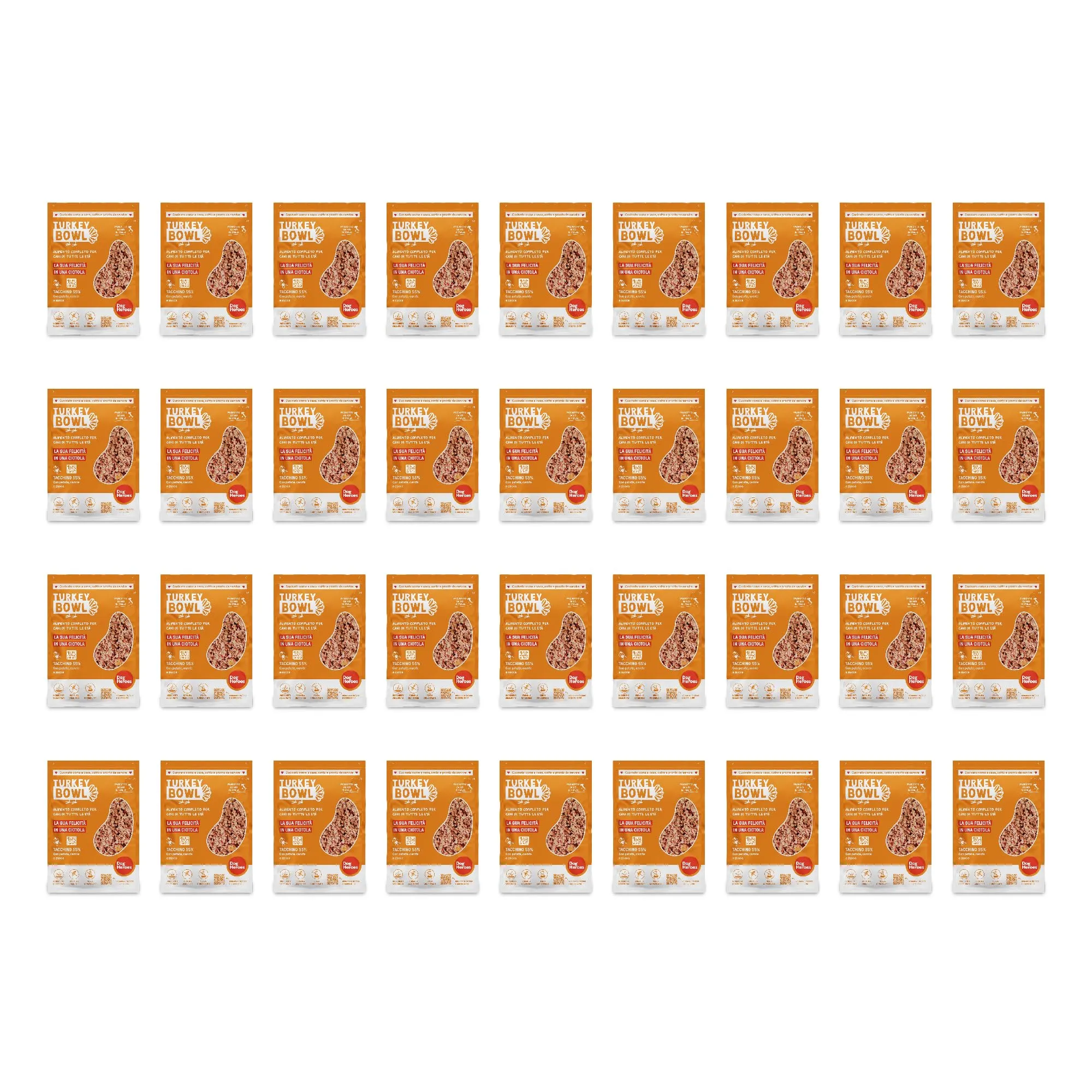 Dog Heroes Cibo Umido Congelato per Cani Tacchino 36x650g - immagine 1