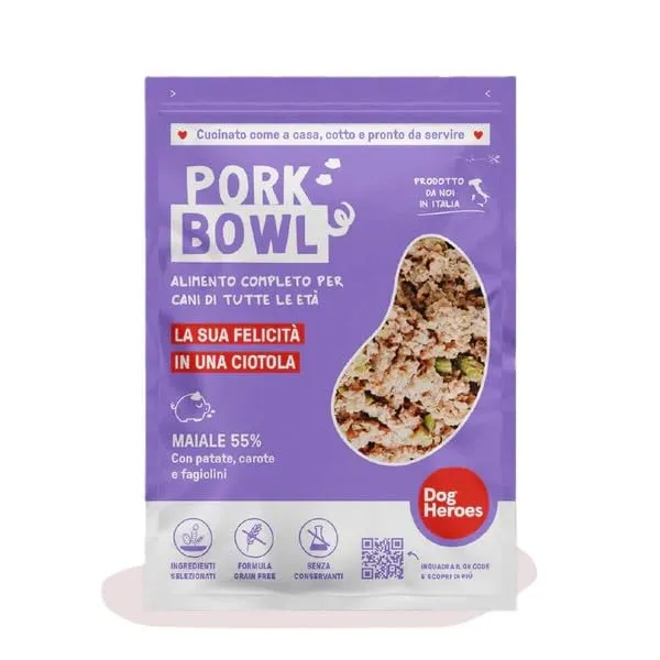 Dog Heroes Cibo Umido Congelato per Cani Mix 4 Gusti (55% Carne), 36x650g - immagine 2